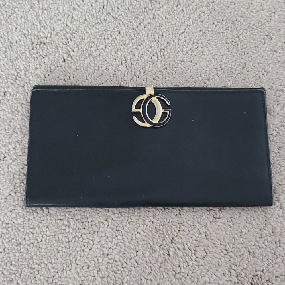 Gucci Original Logo Leather Wallet Vintage